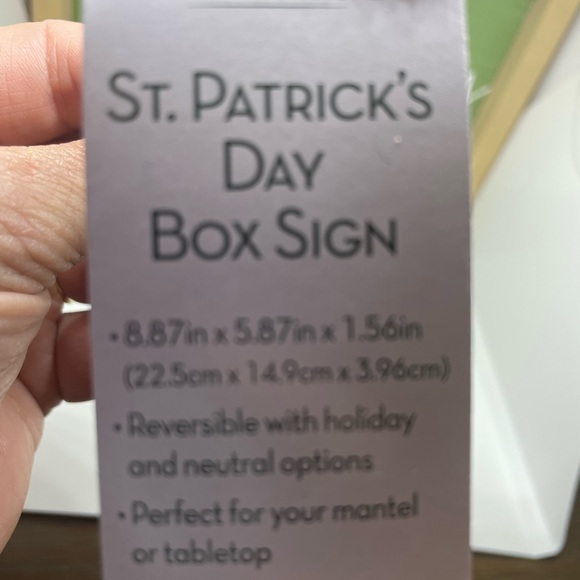 Two-Sided—Set of 3-reversible happy spring/St. Patrick’s Day framed signs.NWT - Picture 7 of 7